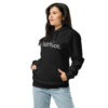 unisex-eco-raglan-hoodie-black-left-front-6919b38accce2-1.jpg Lieblingshoodie mit Huhn (Bio)